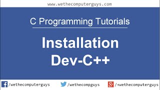 C Programming Language TutorialLect 1 Installation DevC [upl. by Nylzor]