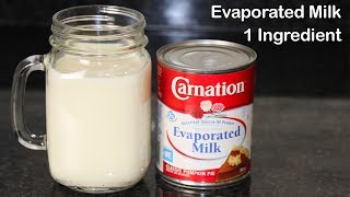 Homemade Evaporated Milk With 1 Ingredient by HUMA IN THE KITCHEN [upl. by Nodyroc]