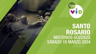 Santo Rosario de hoy Sábado 16 Marzo de 2024 📿 Misterios Gozosos TeleVID SantoRosario [upl. by Naihtniroc]