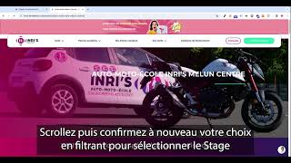 Tutoriel INRIS Connect  Comment réserver un stage accéléré [upl. by Delastre]