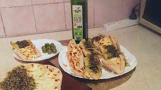 Zaatar Fatayr  Jebneh Fatayr  Manakish  Zaatar N Cheese Fatayr  Manoushe  Pot amp Pan Cooking [upl. by Bendicta86]