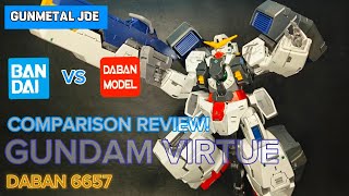 DABAN 6657 VS BANDAI GUNDAM VIRTUE COMPARISON REVIEW PART 2 gunpla daban plamo [upl. by Pfosi]