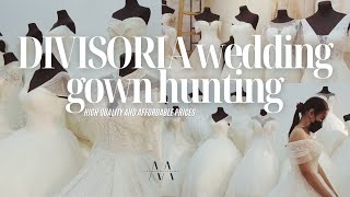 Divisoria wedding gown hunting high quality gowns and super affordable  aranamariaalma [upl. by Saba]