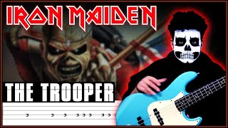 The Trooper  Iron Maiden  Bass cover  Tab  Dotti Brothers [upl. by Veejar]