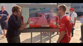 vettel spiega la pole con davide valsecchi sky [upl. by Orofselet]