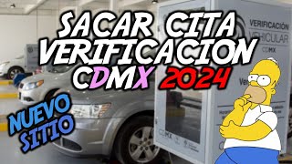 COMO SACAR CITA PARA VERIFICAR EN CDMX 2024  NUEVO SISTEMA Y COMO USARLO [upl. by Mehcanem]