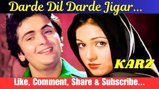 Darde Dil Darde Jigar Cover Song  Karz  80s Romantic Song  Mohammed Rafi Best Song  RK Rising [upl. by Bowman]