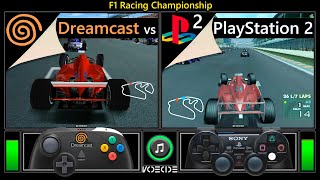 F1 Racing Championship Dreamcast vs PlayStation 2 Gameplay Comparison [upl. by Marianne]