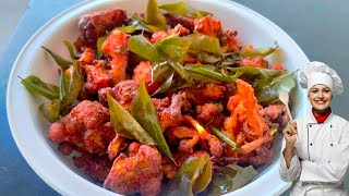 Cauliflower chilli in tamil KYT KITCHEN [upl. by Salhcin801]