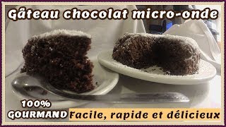 Gâteau au chocolat au micro onde sans beurre [upl. by Arabela]