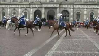 Changing of the Guard at the Royal Palace in Stockholm Sweden [upl. by Madea]