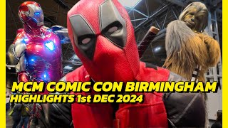 MCM Comic Con Birmingham  Highlights 1st Dec 2024 [upl. by Joshia]