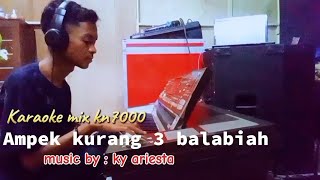 Karaoke mix  Ampek kurang 3 balabiah  version music by  ky ariesta [upl. by Akaenahs722]