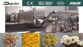 How Its Made Extruded Corn Puff Corn Sticks Snacks Food [upl. by Ciryl523]