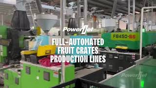 Crates Production Plastic crate fully automatic production lines 2024 [upl. by Rehtnug575]