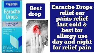 Earache Drops relief ear pains relief fast cold amp best for allergy use day and night for relief pain [upl. by Iznik]