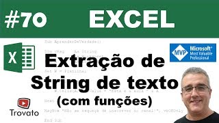 70  Excel  Extração de texto de strings compostas com funções do Excel [upl. by Polly]