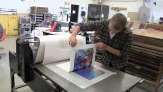 Monotype Printmaking at SUNY Oswego [upl. by Carin]