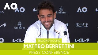 Matteo Berrettini Press Conference 2R  Australian Open 2022 [upl. by Annis]