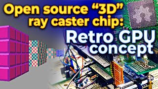 Rayboxzero chip Opensource silicon ray caster 3D game Tiny FPGAVerilog quotGPUquot ASIC  sky130 VLSI [upl. by Ahsienauq]