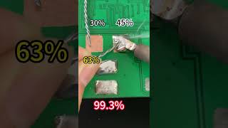 The four numbers here represent the percentage of flux in your solder wire is better for welding [upl. by Ynnavoj749]