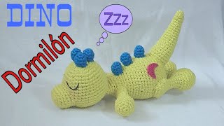 DINOSAURIO DORMILON  Amigurumis  TUTORIAL  paso a paso   primera parte [upl. by Irby]