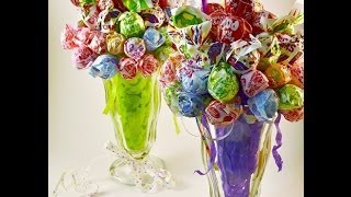 Edible Candy Bouquet Lollipop Malt Howto Video  RadaCutlerycom [upl. by Marcelo241]