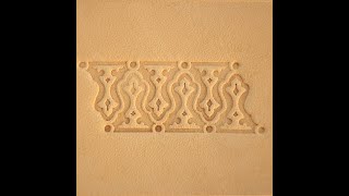 Brass stamp for leather work 232 How to use [upl. by Annuhsal]