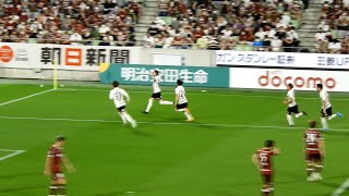 2022年6月26日 第18節 ヴィッセル神戸vs浦和レッズ 衝撃のモーベルグFK弾で先制！ [upl. by Hanahsuar]