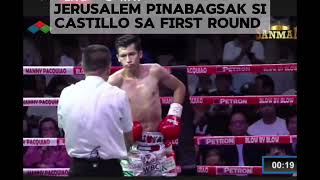 Jerusalem Vs Castillo 1st Round Knockdown [upl. by Dhumma58]