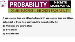 Probability  Probability in discrete mathematics  combinatorics discrete probability [upl. by Rhett]