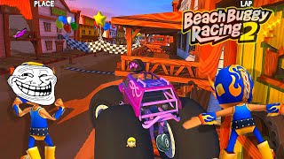 Funny Moments Hard Difficulty Gameplay⚡Beach Buggy Racing 2 [upl. by Sible]