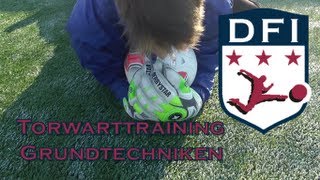 Torwarttraining der Grundtechniken am Deutschen Fußball Internat Bad Aibling [upl. by Ayrb117]