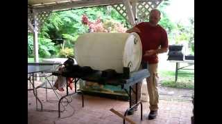 Part 5 Glenn Martinez of Olomana Gardens teaching how to build barrelponics [upl. by Enelear]