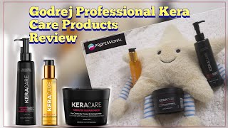 Godrej Professional Keracare Shampoo Hair Mask and Acai Oil Review  Keratin Treated Hair Products [upl. by Philender]