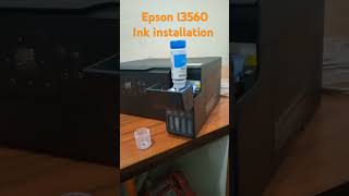 Epson l3560 Instalation [upl. by Llerral]