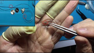 ST366497 메인 스프링 수리  ST366497 Movement Mainspring Repair [upl. by Aniez]