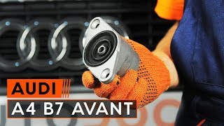 How to change rear strut mount on AUDI A4 B7 AVANT TUTORIAL AUTODOC [upl. by Woo]