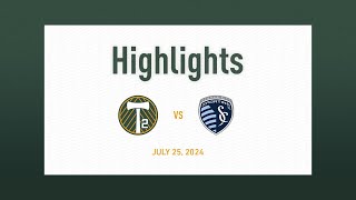 HIGHLIGHTS  Timbers2 vs Sporting KC II  July 25 2024 [upl. by Inessa]