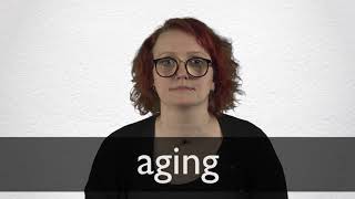 How to pronounce AGING in British English [upl. by Ailed]