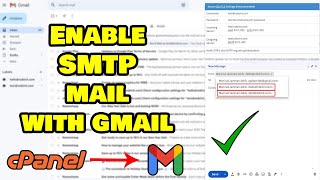 Enable SMTP mail with gmail cpanel Mail to Gmail [upl. by Milan542]