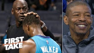 Michael Jordan Hornets can’t afford to lose Kemba Walker  Muggsy Bogues  First Take [upl. by Avie]