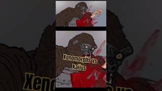 Xenomorphs VS kaijus kaijumoments kaiju godzillacartoon godzilla [upl. by Yong]