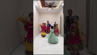 Rangilo Maro Dholna songdance Navratri 2024kids masti [upl. by Eelrebmik]