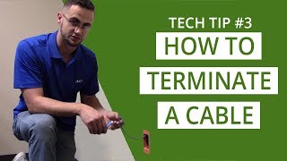 How to Terminate a Low Voltage Cable [upl. by Aikemehs]