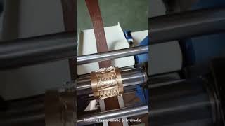 Leather belt embossing machine [upl. by Llig703]