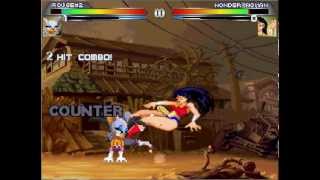 Mugen Rouge2me vs Wonder WomanCPU [upl. by Parsifal]