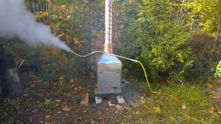 Steam Boiler First Test [upl. by Essilevi422]