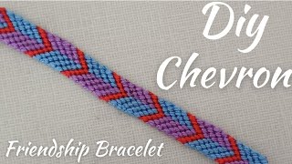 DIY Chevron Friendship BraceletHow to Make Easy Chevron BraceletGulnar HandMade Bracelet [upl. by Cestar]