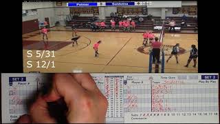 HS Volleyball Scoring book tutorial  Game 2 [upl. by Lamrouex]